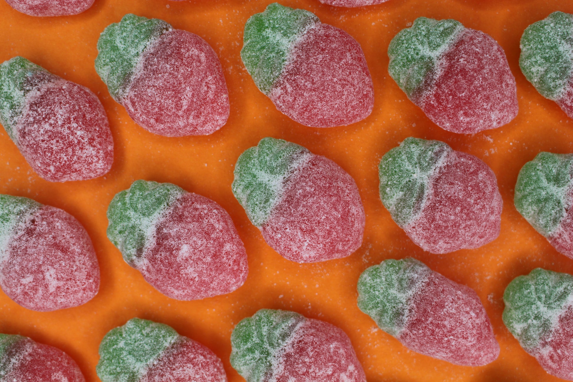 Giant Fizzy Strawberries