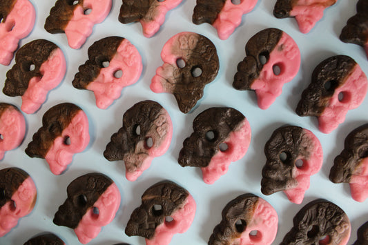 Bub's Raspberry and Liquorice Skulls