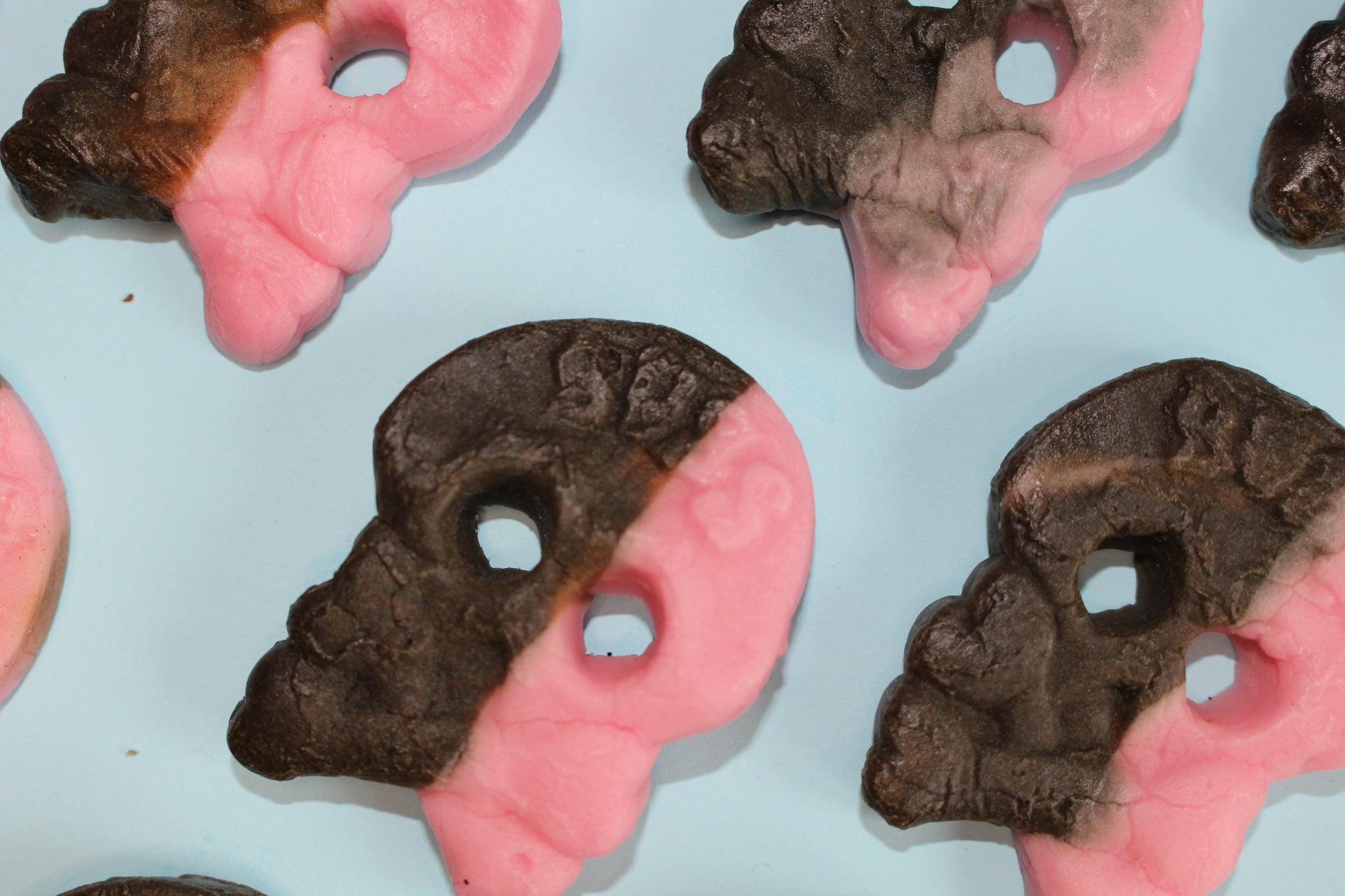 Bub's Raspberry and Liquorice Skulls
